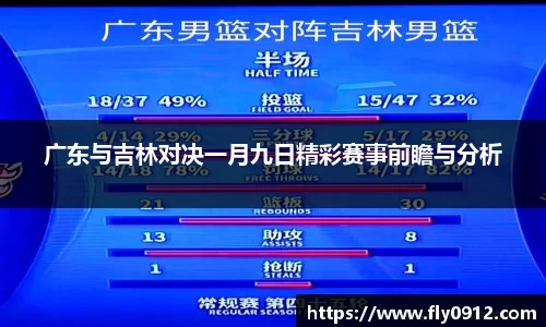 广东与吉林对决一月九日精彩赛事前瞻与分析
